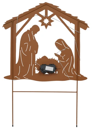 Thumbnail 2: Magical Season 26 In Christmas LED Nativity Metal Garden Stake 