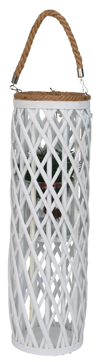 Thumbnail 2: Magical Season 22 in Rattan Christmas Lantern Decor with Ornaments 