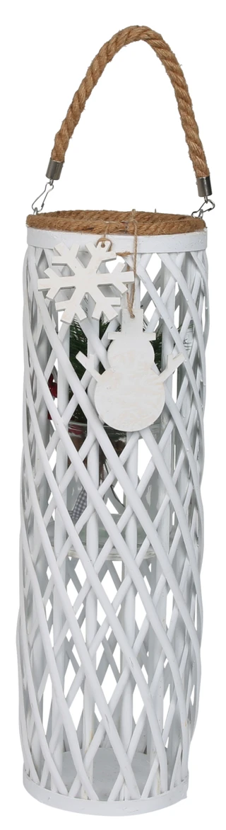 Thumbnail 1: Magical Season 22 in Rattan Christmas Lantern Decor with Ornaments 