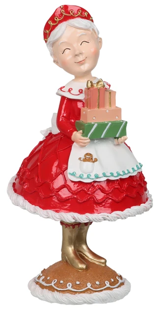 Thumbnail 1: Magical Season 12 In Mrs. Clause With Christmas Gifts Figurine 