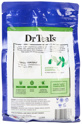 Thumbnail 3: Dr. Teal's 48 oz Relax & Relief Eucalyptus & Spearmint Pure Epsom Salt 