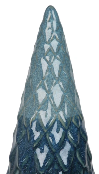 Thumbnail 2: Magical Season 12 In Blue Ceramic Christmas Tree Accent 