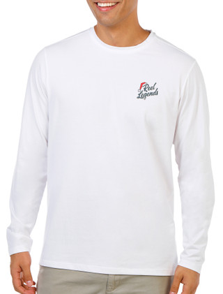 Thumbnail 4: REEL LEGENDS Men's Long Sleeve Santa Christmas Performance Shirt  