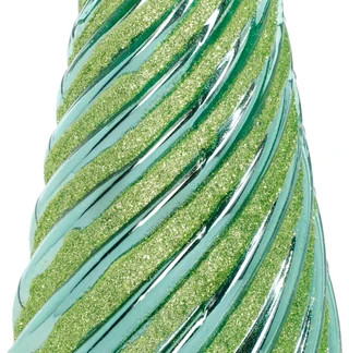 Thumbnail 2: DIAMOND STAR 14 In Glass Christmas Tree Figurine  