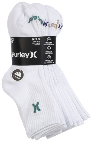 Thumbnail 1: Hurley Men's 8 Pk High Quarter Socks 