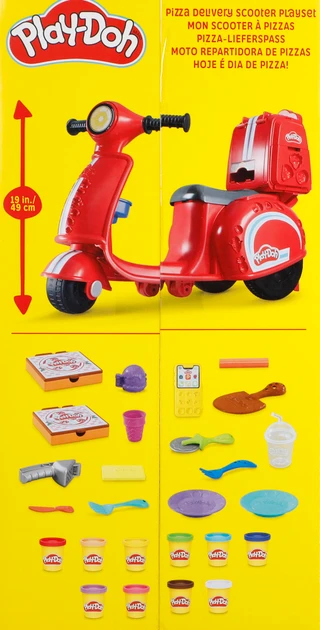 Thumbnail 2: Play-Doh Pizza Delivery Scooter Playset 
