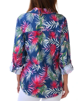 Thumbnail 3: REEL LEGENDS Women's Long Sleeve Button Up Lido Key Performance Top 
