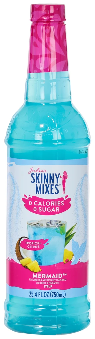 Thumbnail 1: SKINNY MIXES 25.4 OZ Mermaid Tropical Citrus Flavored Drink Mix Syrup  