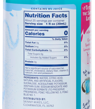 Thumbnail 2: SKINNY MIXES 25.4 OZ Mermaid Tropical Citrus Flavored Drink Mix Syrup  