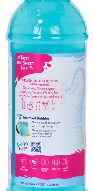 Thumbnail 3: SKINNY MIXES 25.4 OZ Mermaid Tropical Citrus Flavored Drink Mix Syrup  