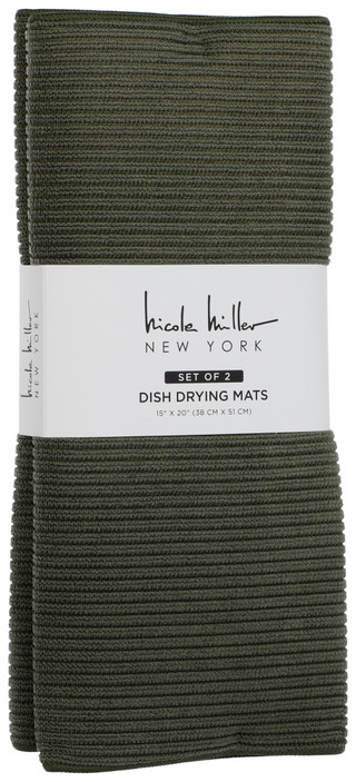Thumbnail 1: Nicole Miller 2 Pk 15x20 Dish Drying Mats  