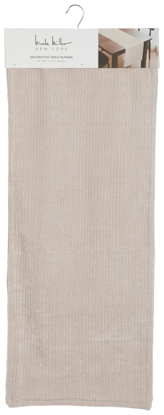 Thumbnail 1: Nicole Miller 16x80 Woven Decorative Table Runner  