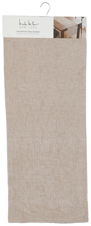 Thumbnail 1: Nicole Miller 16x80 Textured Woven Decorative Table Runner 