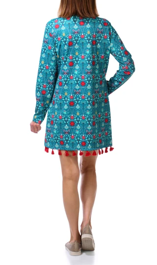Thumbnail 2: REEL LEGENDS Women's Beach Pro Christmas Trellis Dress 