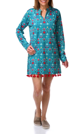 Thumbnail 1: REEL LEGENDS Women's Beach Pro Christmas Trellis Dress 