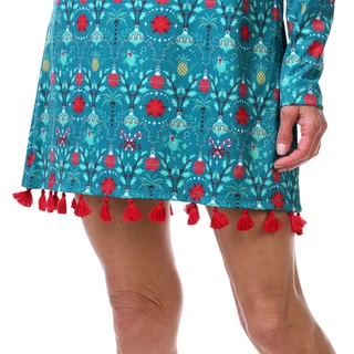 Thumbnail 3: REEL LEGENDS Women's Beach Pro Christmas Trellis Dress 