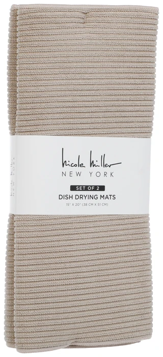Thumbnail 1: Nicole Miller 2 Pk 15x20 Dish Drying Mats  