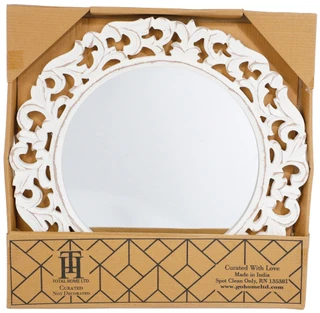 Thumbnail 1: GO HOME 16 in Round Mirror Wall Decor 