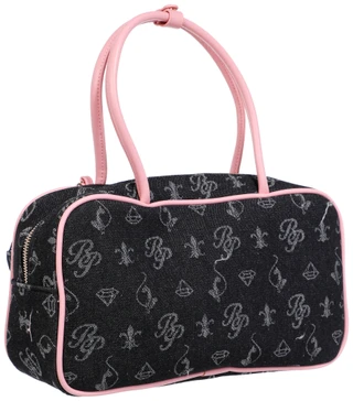 Thumbnail 2: Baby Phat Denim Cat Applique Satchel with Mini Pouch 