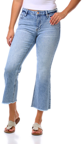 Thumbnail 1: BCBG Generation Juniors Mid Rise Kick Flare Jeans 