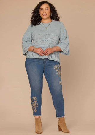 Thumbnail 3: Democracy Plus 3Q Sleeve Ribbed Sweater 