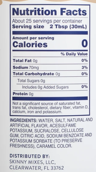 Thumbnail 3: SKINNY MIXES 25.4 OZ Caramel Pecan Flavored Drink Mix Syrup  