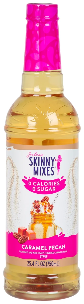 Thumbnail 1: SKINNY MIXES 25.4 OZ Caramel Pecan Flavored Drink Mix Syrup  