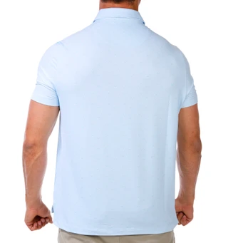 Thumbnail 2: Kenneth Cole Men's Short Sleeve Print Waffle Golf Polo  