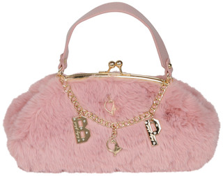 Thumbnail 1: Baby Phat Janet Frame Fuzzy Baguette Bag 