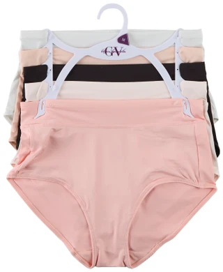 Thumbnail 1: Gloria Vanderbilt 5 Pk Women's Muffin Top Smoothing Every Day Briefs  