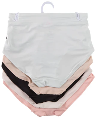 Thumbnail 2: Gloria Vanderbilt 5 Pk Women's Muffin Top Smoothing Every Day Briefs  