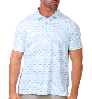 Thumbnail 1: Kenneth Cole Men's Short Sleeve Pique Margarita Golf Polo  