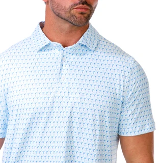 Thumbnail 2: Kenneth Cole Men's Short Sleeve Pique Margarita Golf Polo  