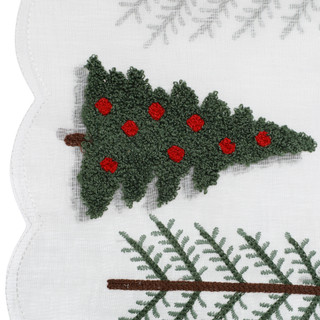 Thumbnail 2: Nicole Miller 14x70 Christmas Tree Decorative Table Runner 