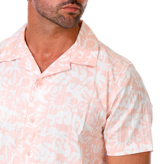 Thumbnail 3: Hurley Men's Short Sleeve Tropical Button Down Shirt 