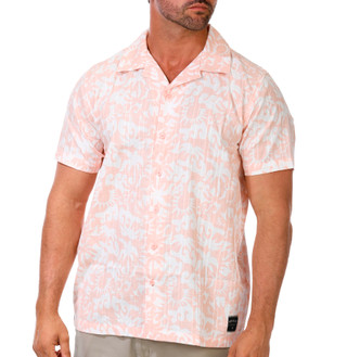 Thumbnail 1: Hurley Men's Short Sleeve Tropical Button Down Shirt 
