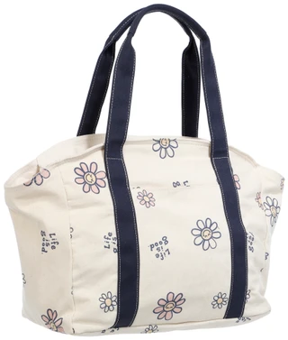 Thumbnail 3: Life is Good Floral Print Canvas Tote Bag 
