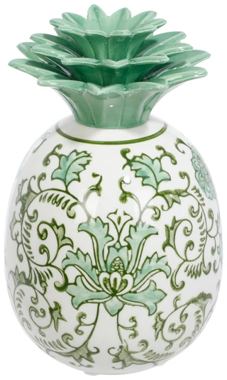 Thumbnail 1: Mikasa 5x8 Ceramic Floral Pineapple Home Accent 