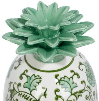 Thumbnail 2: Mikasa 5x8 Ceramic Floral Pineapple Home Accent 