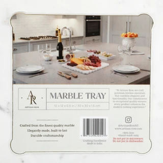 Thumbnail 2: ARTISAN ROW 12 in Marble Tray 