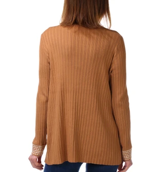 Thumbnail 3: RIO & RIAN Women's Long Sleeve Open Front Ribbed Cardigan 