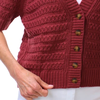 Thumbnail 3: Supplies by Union Bay Women's Short Sleeve Evalyn Drop Needle Knit Cardigan  