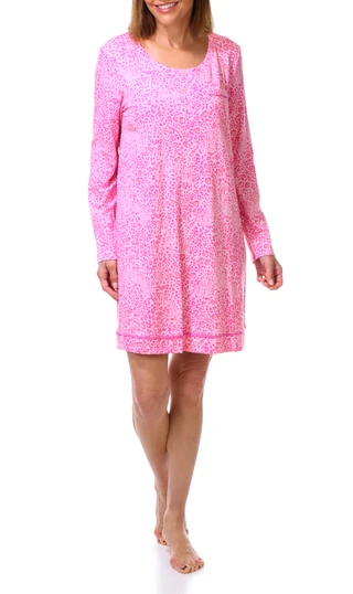 Thumbnail 1: Cuddl Duds Women's Long Sleeve Henley Pocket Nightgown  