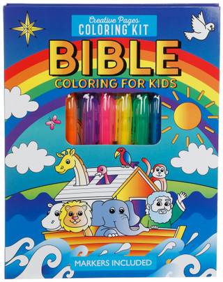 Thumbnail 1: Page Publishing  Creative Pages Bible Coloring Book w/ Markers  