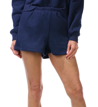 Thumbnail 2: HARMONY & BALANCE 2 Pc Women's Long Sleeve Fleece Cropped Hoodie Short Set  