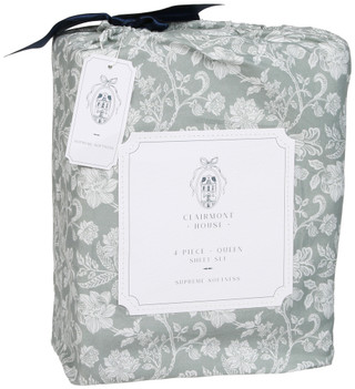 Thumbnail 1: ARTISAN 34 4 Pc Queen Floral Sheet Set 