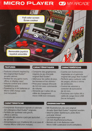Thumbnail 3: My Arcade Bad Dude Micro Player Retro Arcade  