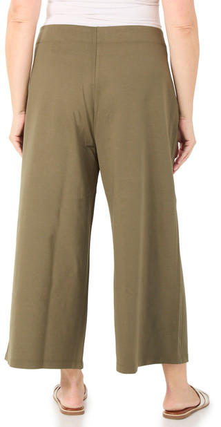 Thumbnail 2: MAX STUDIO Women's Plus Pull On Mid Rise Cropped Wide Leg Trousers 