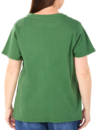 Thumbnail 2: Coral Bay Women's Plus Short Sleeve V-Neck Top 