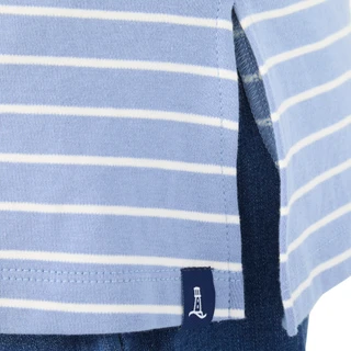 Thumbnail 2: Lands End Women's Plus 3/4 Sleeve Infinity Stripe Henley Top  